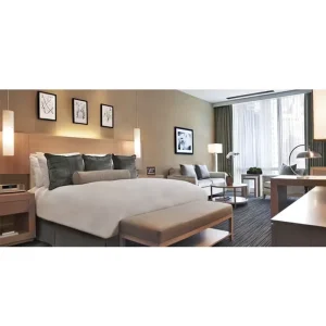 Motel Furniture (King Headboard Nightstand Desk Chair Armchair Side Table TV Cabinet Luggage Rack) for Hotel