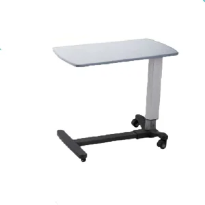 Movable ABS Top Adjustable Bedside Table Over Bed Table with Wheels for Hospital