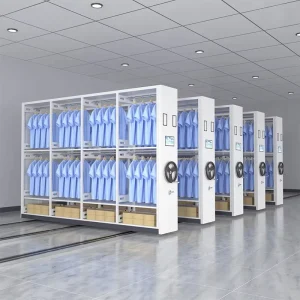 Movable Archive Metal Rack Manual Library Archive Shelving Metal Mobile Filing System Steel Dense Cabinet Series