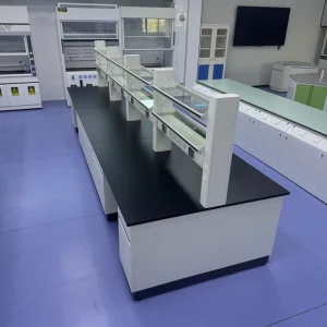 Movable Modular Metal Laboratory Workbench Multi function School Lab Table Hospital Workshop Chemistry Physics Experiment