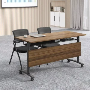 Movable Splicing Seminar Table Foldable Office Training Desk with Castors for Flexible Classroom Layout