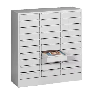 Multi Drawers Welded Steel Filing Cabinet 30 Drawer Organizer Legal Size Blueprint Storage Metal Filing Storage Cabinet