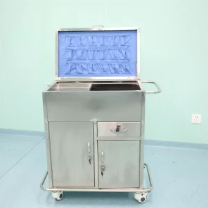 Multi Functional Stainless Steel Medical Trolley Hospital Furniture Patients Stretcher Trolley 100 lb