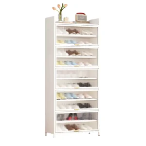 Multi Layer Shoe Rack Cabinet Cold Rolled Steel Shoe Storage Organizer Steel Shoe Cabinet Metal Shoe Rack for Home Living Room
