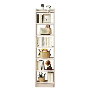 Multi Layer Single Column Slim Narrow Wood Library Home Hotel School Workshop Apartment Hospital Living Room Bookshelf