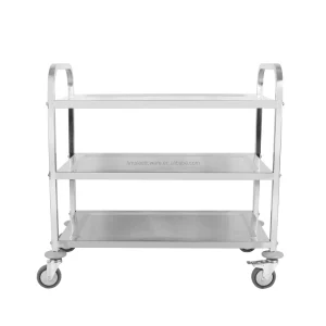 Multi Layer Stainless Steel Food Storage Cart Rolling Utility Trolley Kitchen