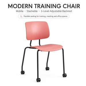 Multi Purpose Modern Stackable Commercial Office Chair 3 Position Height Adjustable PP Plastic Seat Meeting Training Outdoor Use