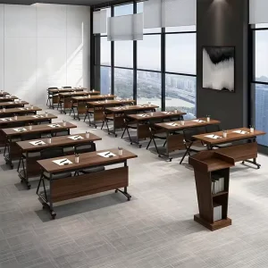 Multi Use Training Table Wood Modern Design Office Furniture School Desks Commercial Factory Direct Movable Training Room