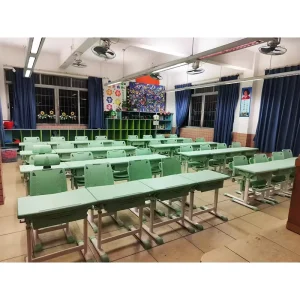 Multi-color Customization High Quality School Furniture Single Desk Chair Set Student Study Table Classroom Table