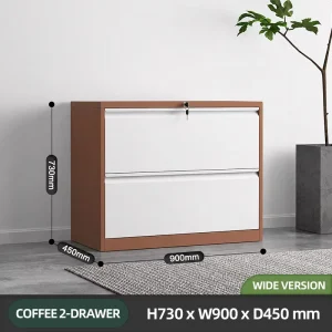Multi color Steel Filing Cabinet KD Flat Pack Silent Slide Anti corrosion Business Document Cabinet