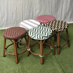 Multi colour Stools Rattan Modern Bar Stool Chairs Commercial French Outdoor Metal Bar Stool