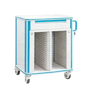 Multi-function Hospital Used ABS Plastic Trolley With Wheels
