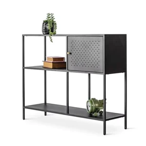 Multi functional 3 Tiers Light Duty Home and Office Bookcase Metal Display Shelf Design