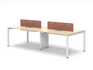 Multi functional 4 Seater Modern Office Meeting Table Minimalist Staff Workstation Desk Commercial Conference Metal Table Frames
