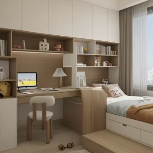 Multi functional Modern Bedroom Furniture Saving Space Tatami Wooden Kids Bed Single Storage Bed