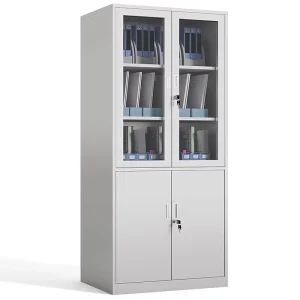 Multi functional Modern Lockable Steel Office Storage Cabinet Adjustable Shelves Heavy Duty Freestanding File Cabinet Office