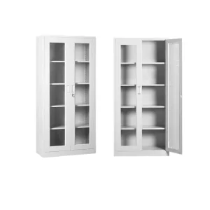 Multi functional Office Steel Storage Cabinet with 2 Swing Door and File Drawers