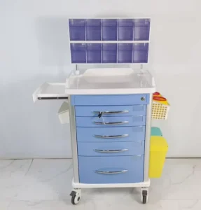 Multi functional Rescue Cart Hospital Medication Delivery Surgical Instrument Trolley Infusion Medical Care Emergency Rescue