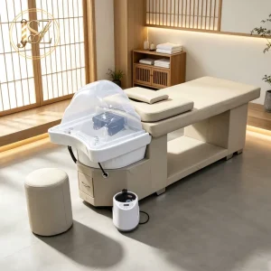 Multi functional Thai Shampoo Massage Bed Head SPA Waterfall Beauty Massage Bed Salon Hair Washing Bed