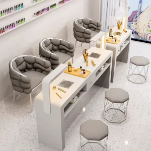 Multi-functional Wood Nail Table Chair Set Single Double Use Luxury Trendy Popular Instagram Cream Style Living Room Furniture