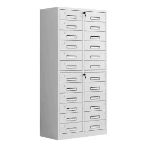 Multi tier Steel Laboratory Cabinet with Labeled Drawers for Hospital and School Use Contemporary Design
