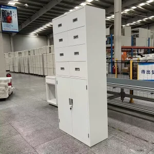 Multifunction 8 Drawer Cold Rolled Steel Medical Cabinet 2 Door Lockable Medicine Storage Cabinet for Laboratory Pharmacy