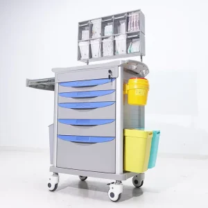 Multifunction ABS Plastic Hospital Anaesthesia Trolley Medical Medicine Emergency Trolley