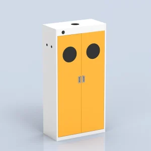 Multifunction Flammable Storage Cabinet 2 Door Cold Rolled Steel Chemical Safety Cabinet Lockable for Lab Pharmacy Industrial