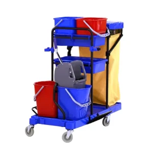 Multifunction Hotel Housekeeping Equipment Trolley Hospital Janitor Cart Plastic Buckets Cleaning Carts Chariot De Nettoyage