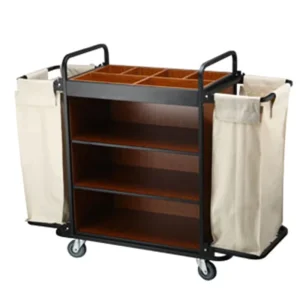 Multifunction Housekeeping Cart Hotel Service Trolley for Cleaning