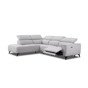 Multifunction Modern 2 3 Seater Fabric L Shaped Sectional Corner Sofas Electric Reclining Couch Power Control Recliner Sofa