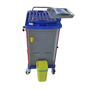 Multifunction Plastic Emergency Cart Hospital Medical Care Trolley for Hospitals and Medical Facilities