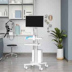 Multifunction Plastic Hospital Anaesthesia Trolley Emergency Cart Lightweight Durable Noise Free Caster Metal