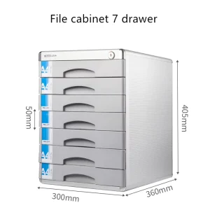 Multifunctional Aluminum Alloy Floor Standing Lockable Three Layer Customizable Glossy Finish File Storage Cabinet Office