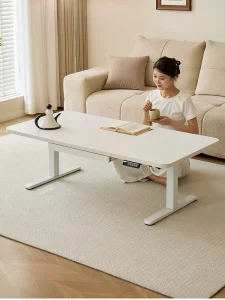 Multifunctional Electric Lift Coffee Table Height Adjustable Living Room Low Desk For Resort Apartment Large Quantity Supply