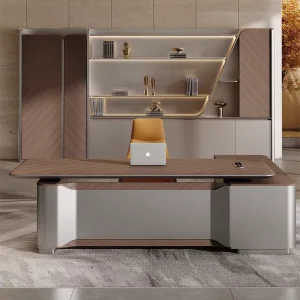 Multifunctional Ergonomic Modern Executive Desk Height Adjustable Electric Standing Office Table with Storage Function