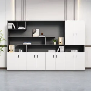 Multifunctional Filing Cabinet Modern Office Storage Furniture with Refrigerator for Home School Hotel Office Use