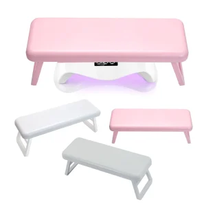 Multifunctional Folding Nail Arm Rest Pillow Cushion Pink Purple Sponge Support for Salon Manicure Table Desk Hand Rest Mat Tool