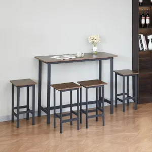 Multifunctional Household Dining Table & Commercial Bar Table Combination Furniture for Home Cafe Restaurant Bistro