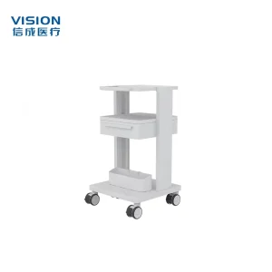 Multifunctional Medical Cart with Drawer Aluminum Alloy Hospital Trolley with Silent Brake Wheels Rolling Beauty Salon Cart