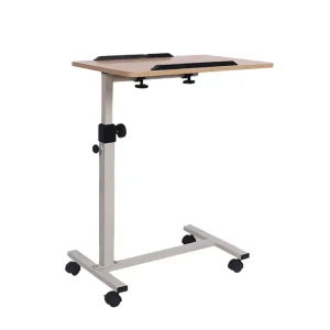 Multifunctional Modern Medical Movable Dining Table with Wheels Wood Bedside Elderly Care for Hospital Patients