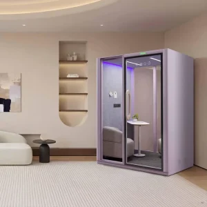 Multifunctional Modular Modern Soundproof Psychological Counseling Room Office Cubicle Glass Door Sofa Ventilation Eco-Friendly