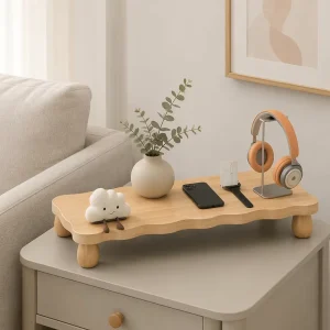 Multifunctional Monitor Stand Riser Desktop Storage Shelf Organizer for Computer Notebook Home Office Desk Workstation Setup