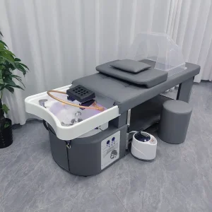 Multifunctional Shampoo Bed Hair Salon Washing Chair with Water Circulation and Steamer