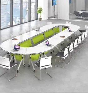 Multifunctional Training and Conference Table Office Folding Training Table Meeting Training Desk