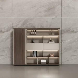 Multiple Shelves Modern Simple Designs Home Library Living Room House Office Furniture Wooden Bookcase File Cabinet Set