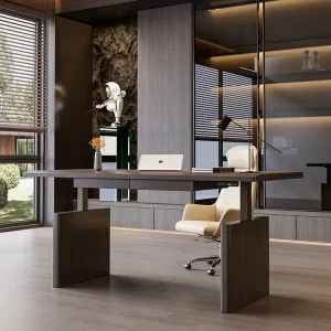 Multiple Sizes Available Height Adjustable Desk Multifunctional Office Tables Moisture proof Solid Wood Office Desk
