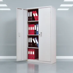 Multiple Sizes Available Vertical 2 Door Lockable Metal File Cabinet With Adjustable Shelves for Office Document