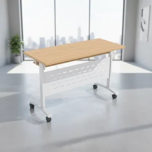 Multipurpose MFC Tabletop Training Table with Robust Metal Frame for Conference Room
