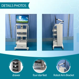 NBR NT 01 Medical Ultrasound Workstation Cart Portable Hospital Trolley Computer VESA Mounting 300 lb Load